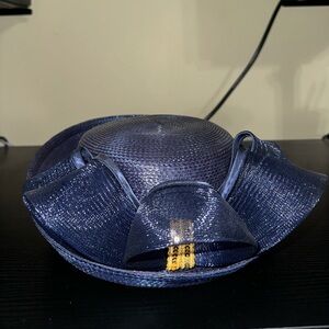 Laddies navy blue church hat